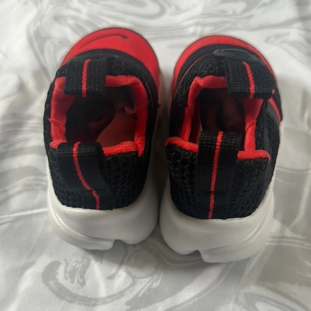 Nike Red and Black Sneakers with Slip-On Design